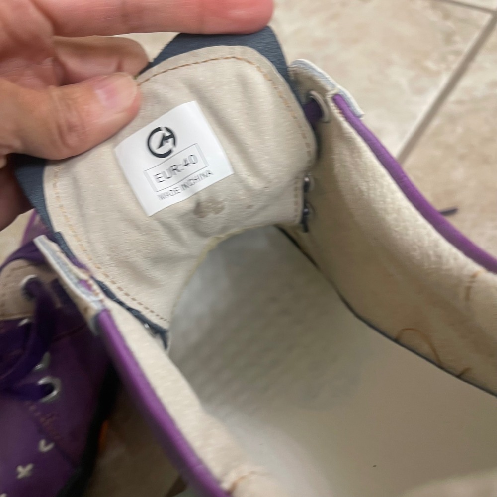 TMA Eyes Purple Lace Up Walking Shoes Sneakers Womens EUR 40usa 8.5-9 NEW - Picture 7 of 10